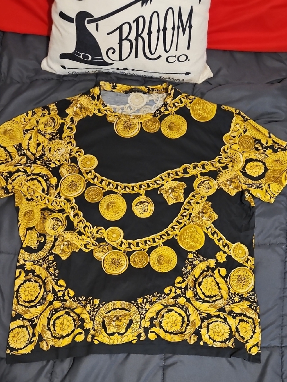 Authentic Versace Barocco Medusa Shirt Size M - Made In Italy! 1200 Retail